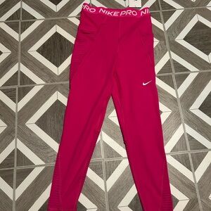 Nike Pro Fuchsia Leggings